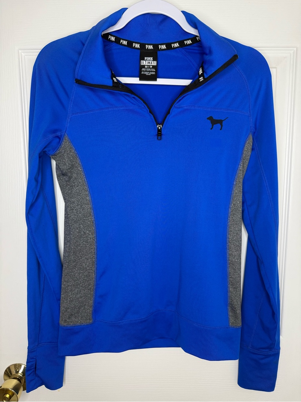Victoria’s Secret PINK Ultimate Blue Quarter Zip Pullover XS